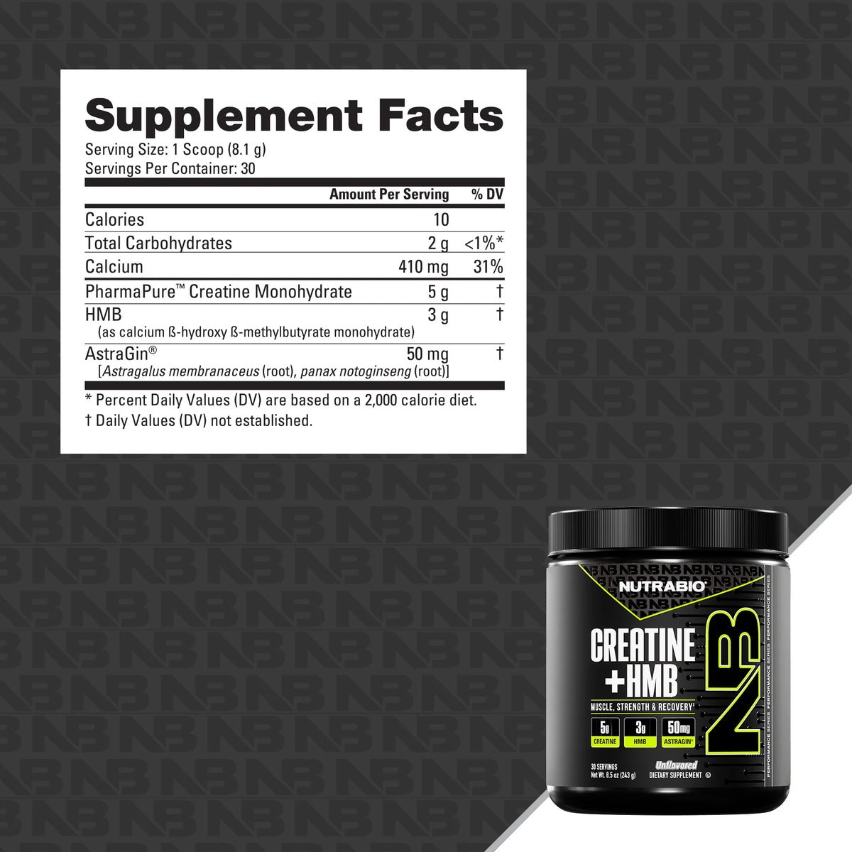 Creatine + HMB // Unflavored – Jersey shore supplements