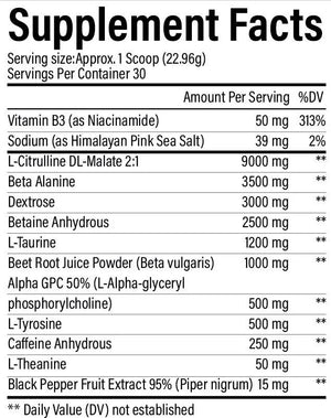 110 Percent Pre Workout //  Iced Tea Lemonade