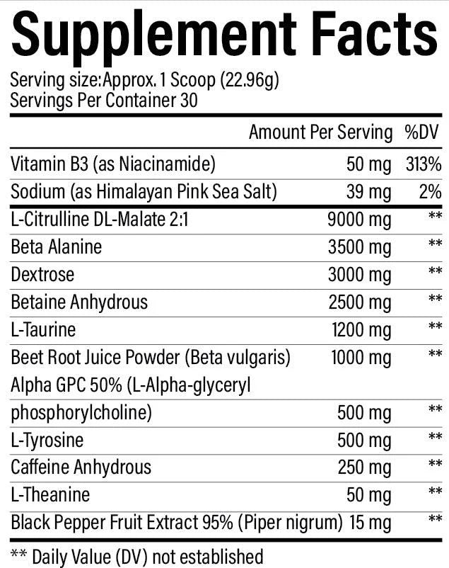110 Percent Pre Workout //  Iced Tea Lemonade