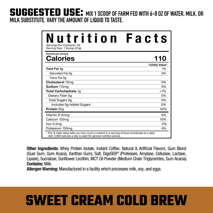 Farm Fed // Sweet Cream Cold Brew