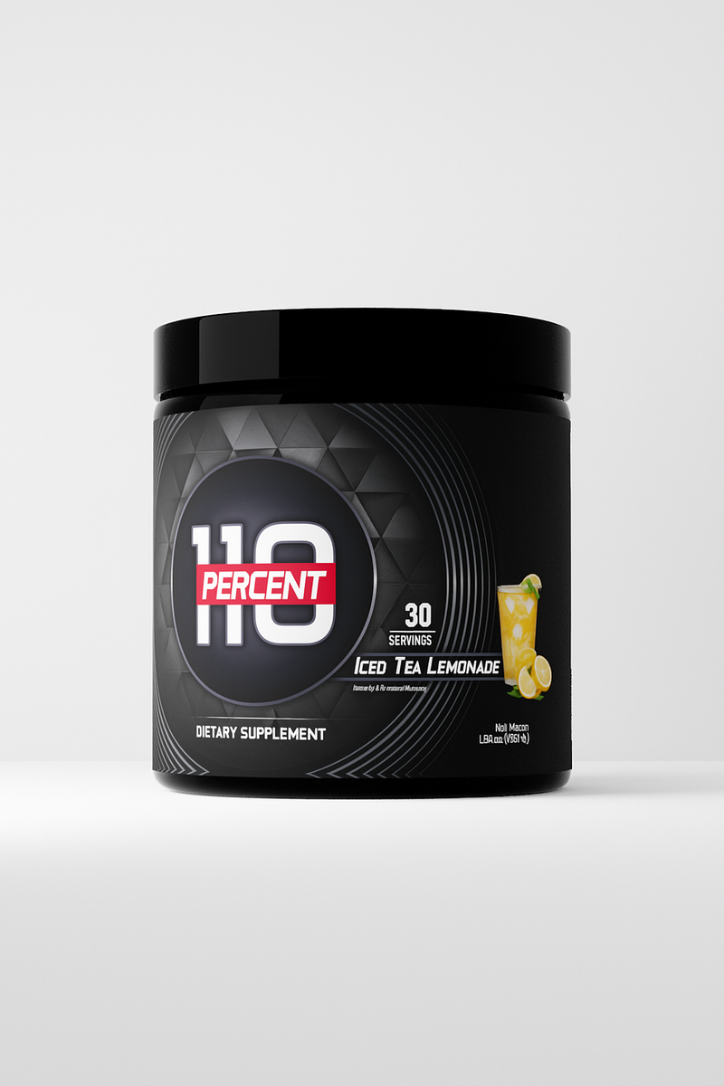 110 Percent Pre Workout // Iced Tea Lemonade – Jersey shore supplements