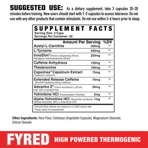 Fyred // HIGH POWERED THERMOGENIC