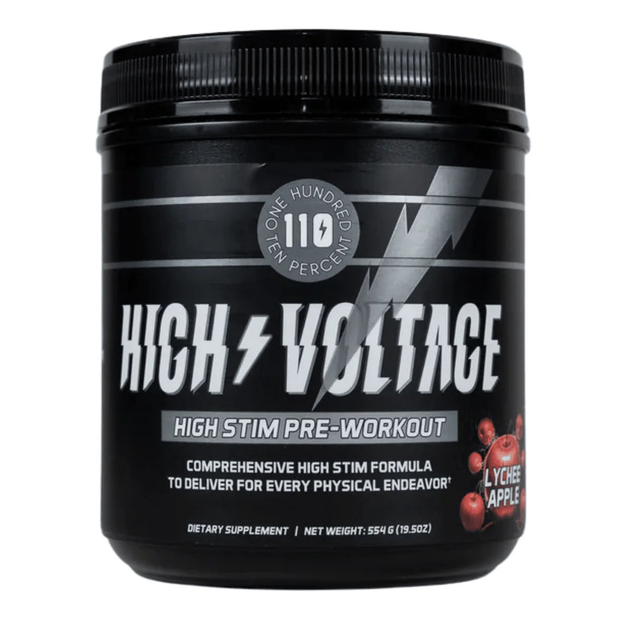 110 Percent High Stim Pre Workout // Lychee Apple