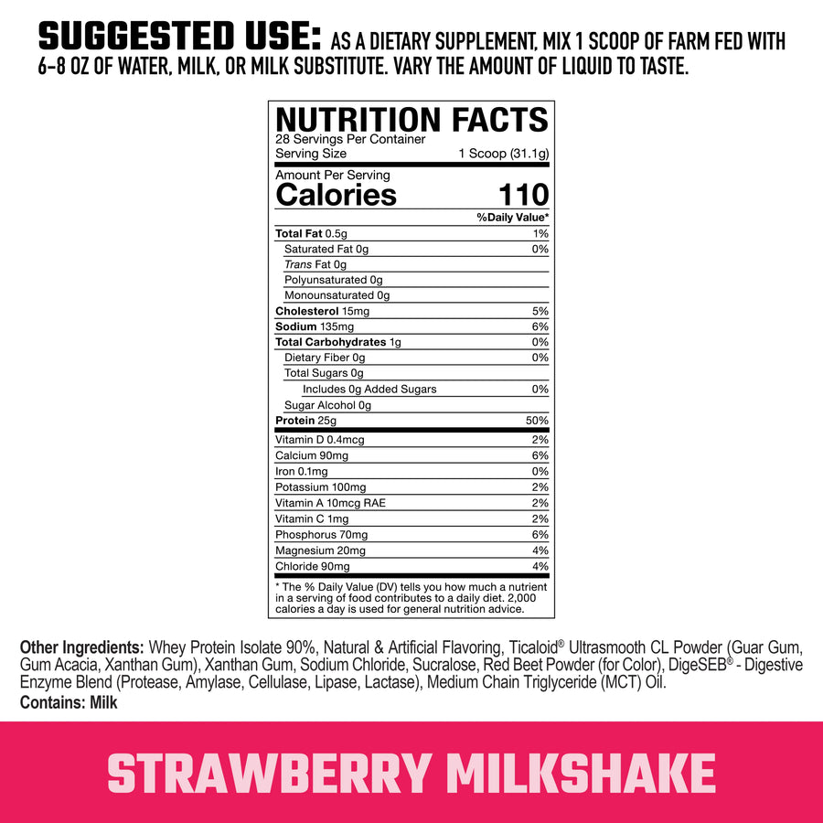 Farm Fed // Strawberry Milkshake
