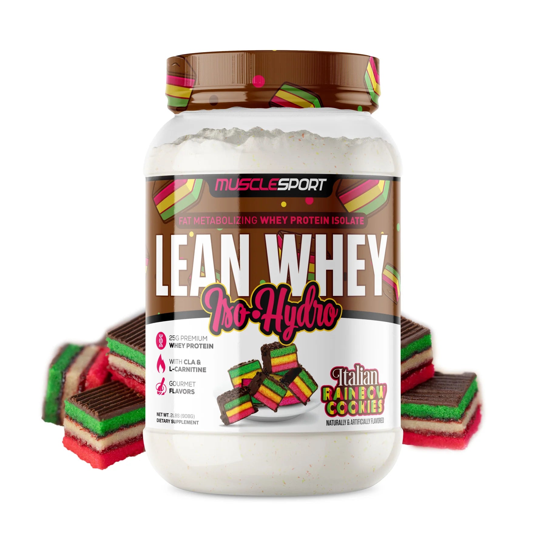 Lean Whey 2lb // Italian Rainbow Cookie Jersey shore supplements Lean Whey 2lb // Italian Rainbow Cookie Jersey shore supplements
