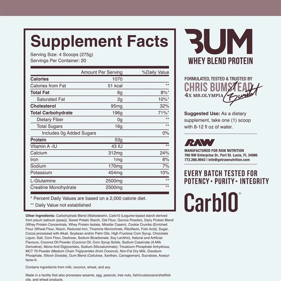 CBum Mass Gainer // Cookies & Cream