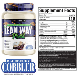 Lean Way Plant'd // Blueberry Cobbler
