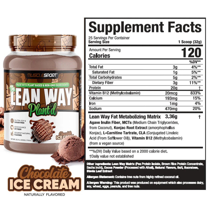 Lean Way Plant'd // Chocolate Ice Cream