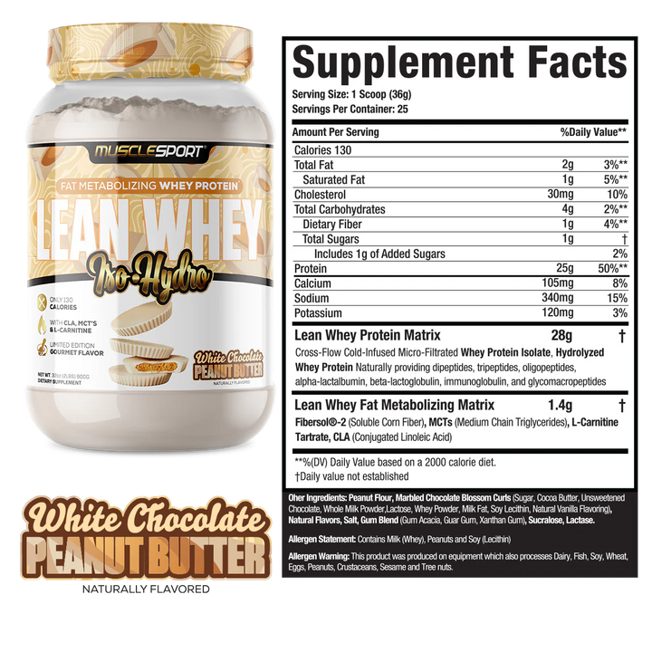 Lean Whey 2lb // White Chocolate Peanut Butter